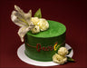 green colour Baileys Coffee Cake 