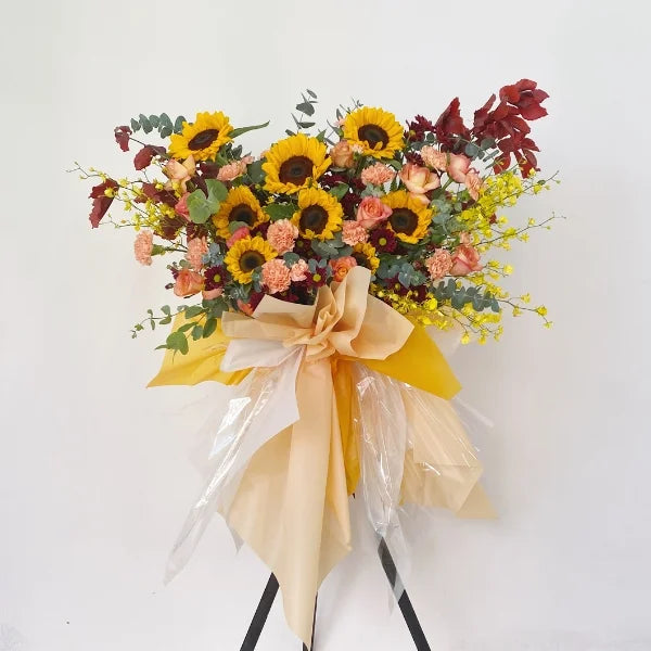Sunkissed Congratulation Flower Stand