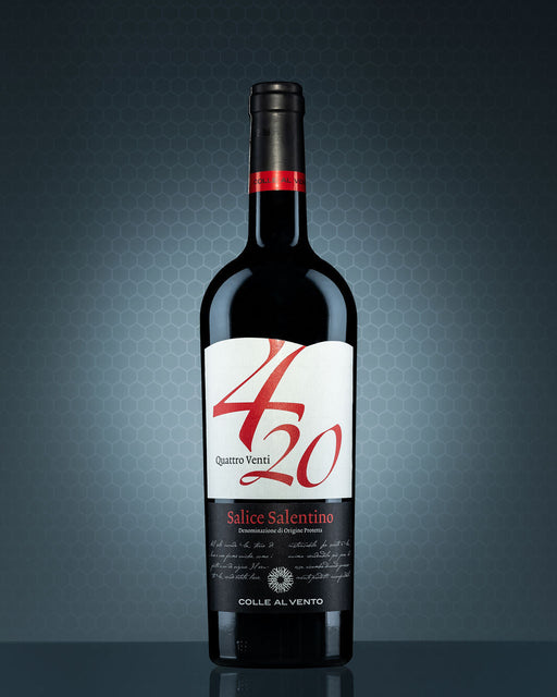 Colle Al Vento 420 Quattro Venti Salice Salentino wine bottel
