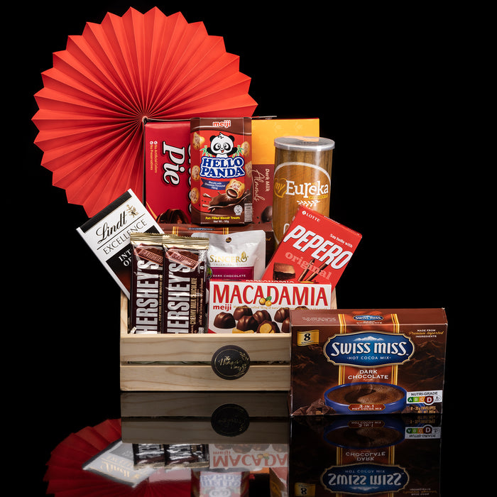 Choco Crunch wooden box gift pack