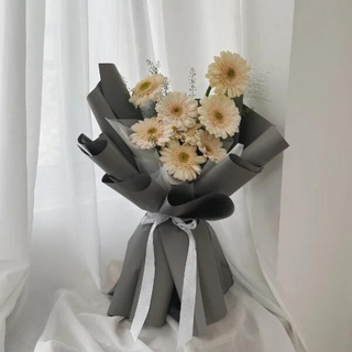 Cream Gerbera Flower Bouquet