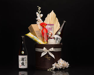 ikigai gift pack with wine bottle