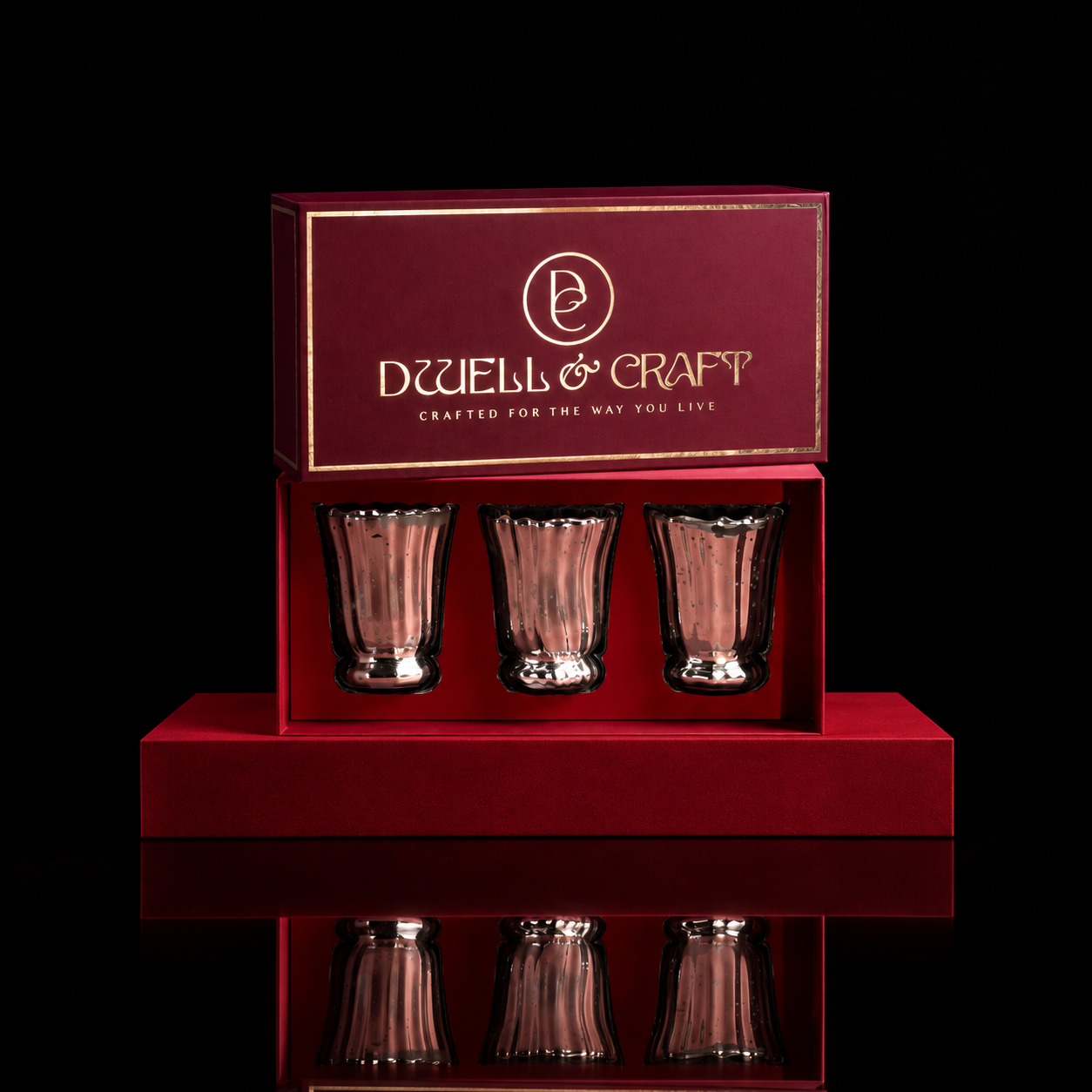 Silver Éclat Candle Set by Dwell & Craft