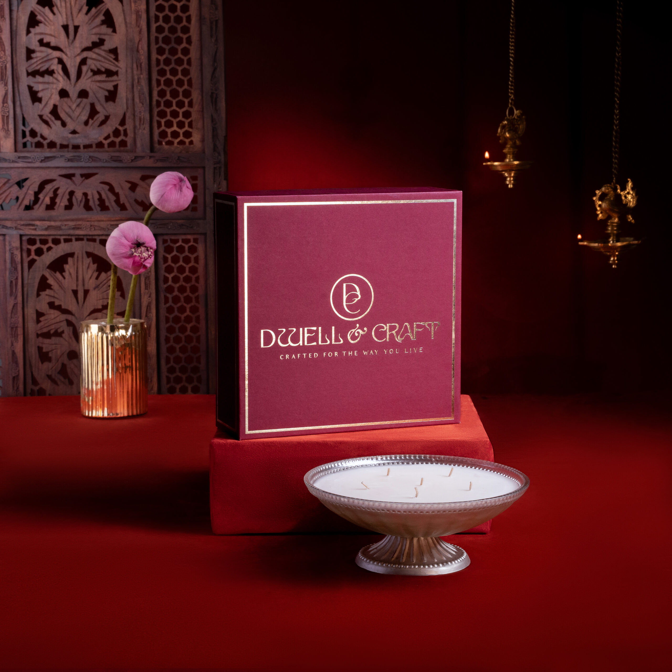 Whispering Jasmine Scented Urli by Dwell & Craft