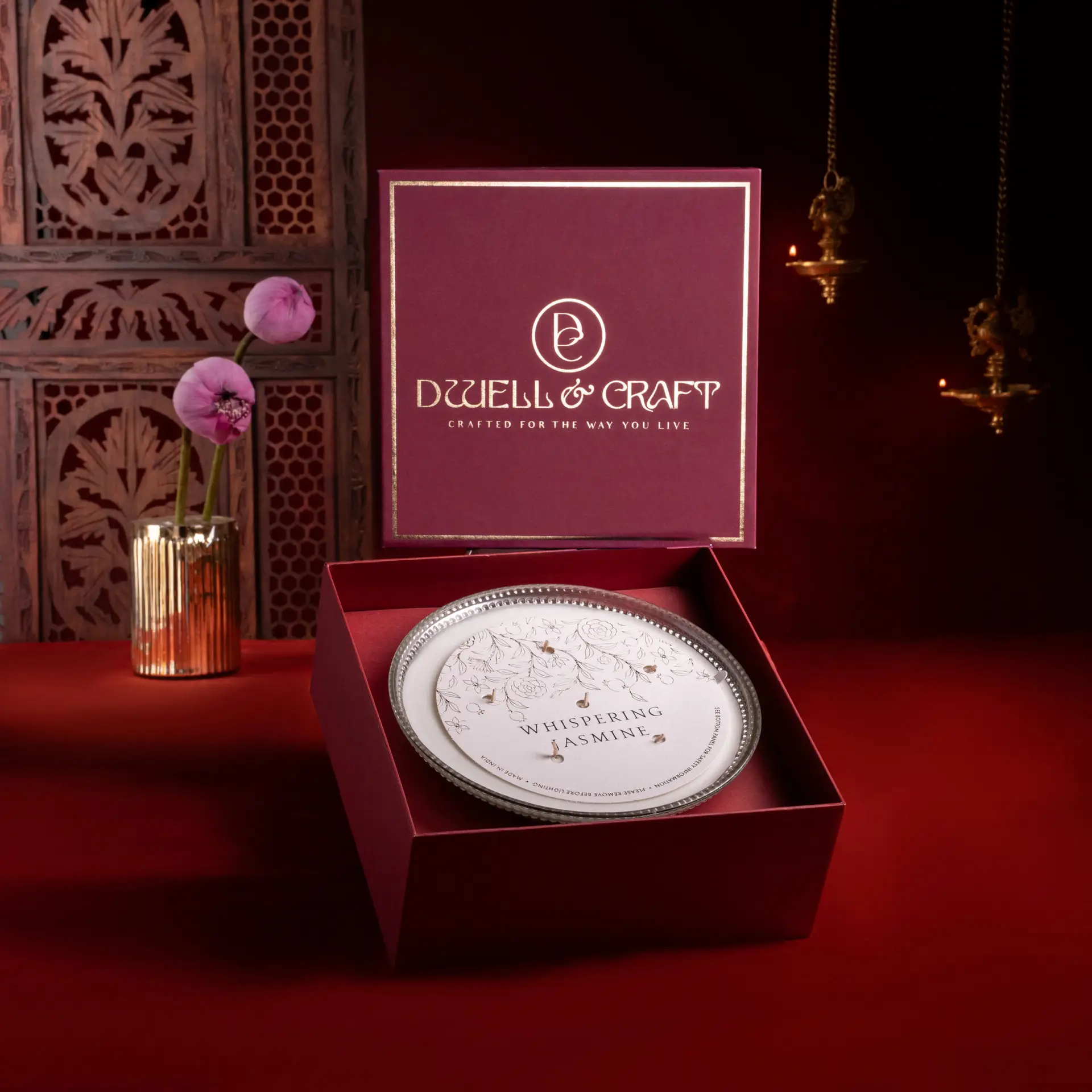 Whispering Jasmine Scented Urli by Dwell & Craft - Image 2