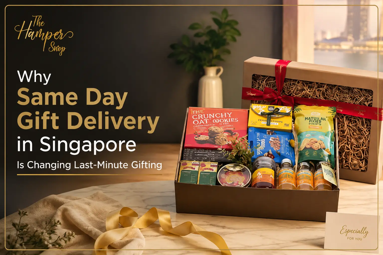 same day gift delivery in Singapore express hamper courier