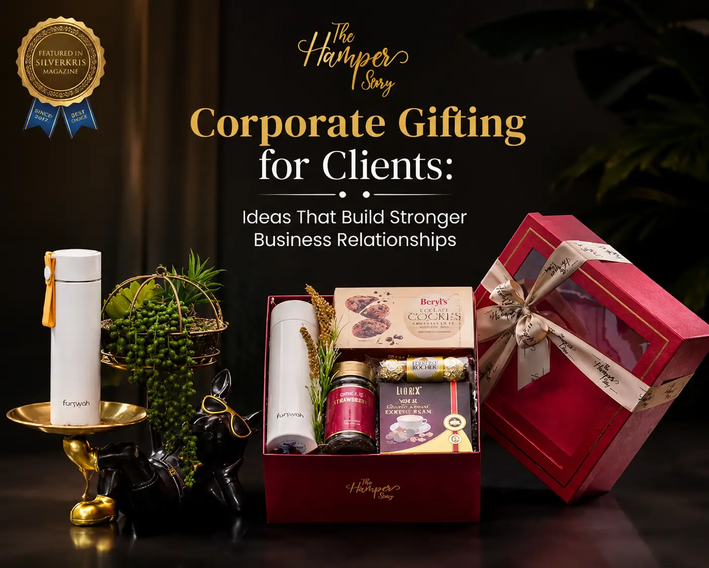Corporate gifts for clients Singapore gift hamper with premium items