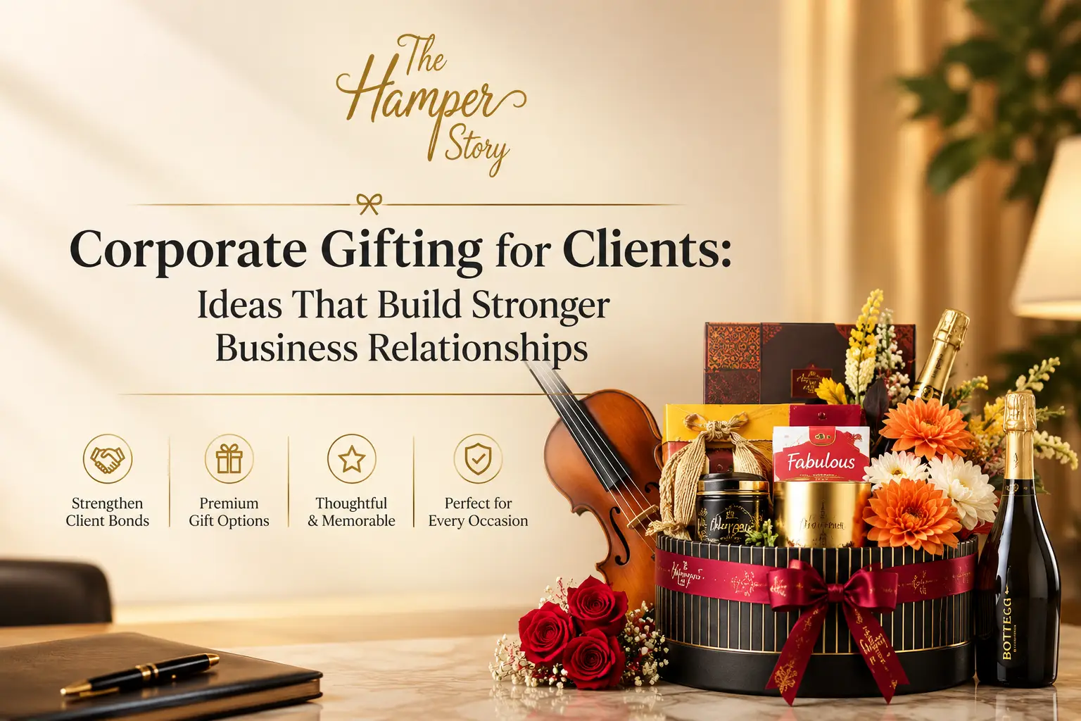Corporate gifts for clients Singapore gift hamper with premium items